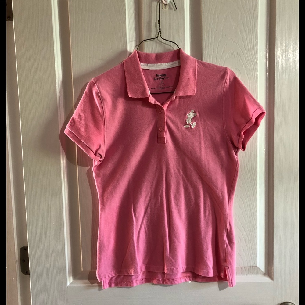 Cute Disneyland polo shirt small top blouse shirt